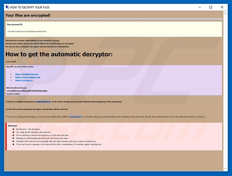 Sequre decrypt instructions