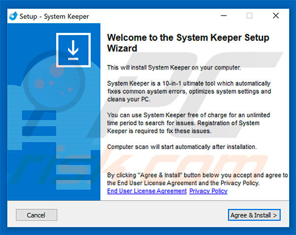 System Keeper installation setup