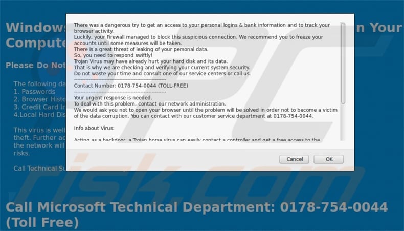 tech support scam through compromised drupal cms websites