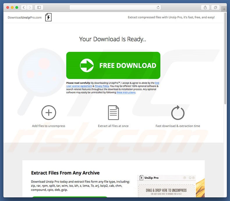 UnzipPro adware