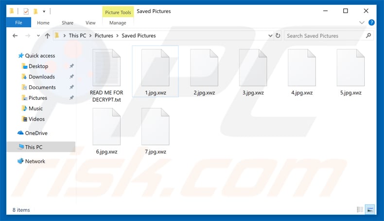 xorist encrypted files .xwz extension