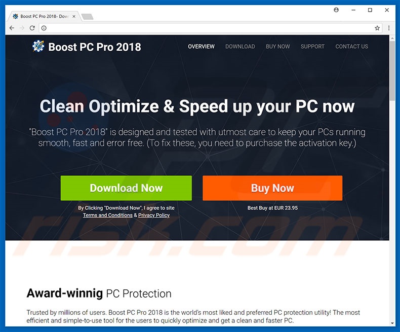 Boost PC Pro 2018 unwanted application
