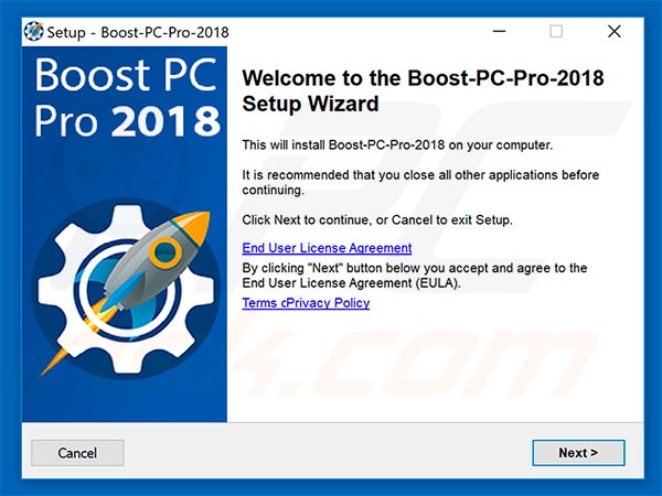 Boost PC Pro 2018 PUP installer