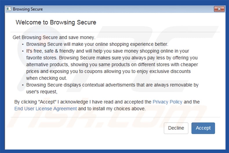 browsingsecure adware setup