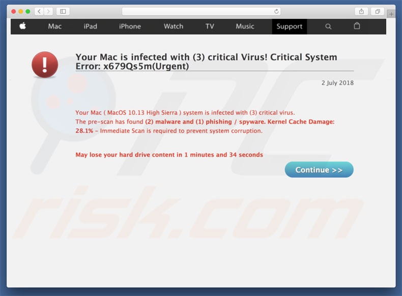 Critical System Error: x679Qs5m scam