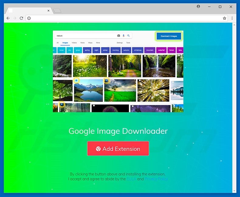 Google Image Downloader adware