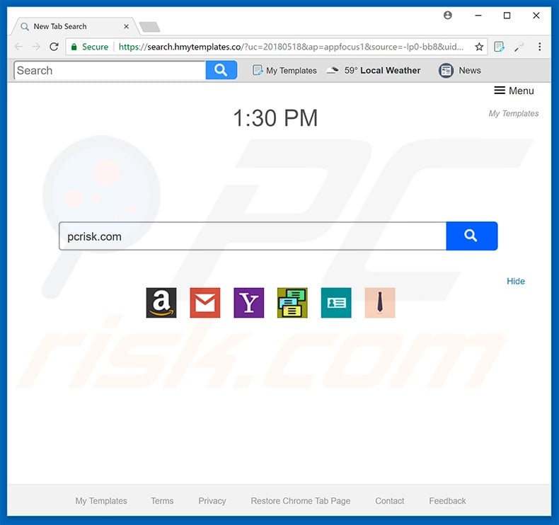 search.hmytemplates.co browser hijacker