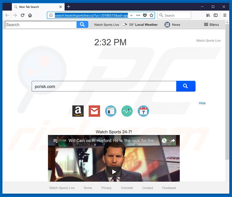 search.hwatchsportslive.co browser hijacker