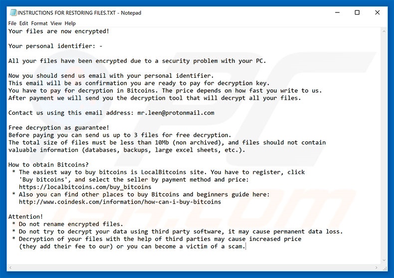 Leen decrypt instructions