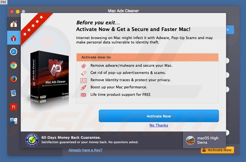 Mac Ads Cleaner unwanted application