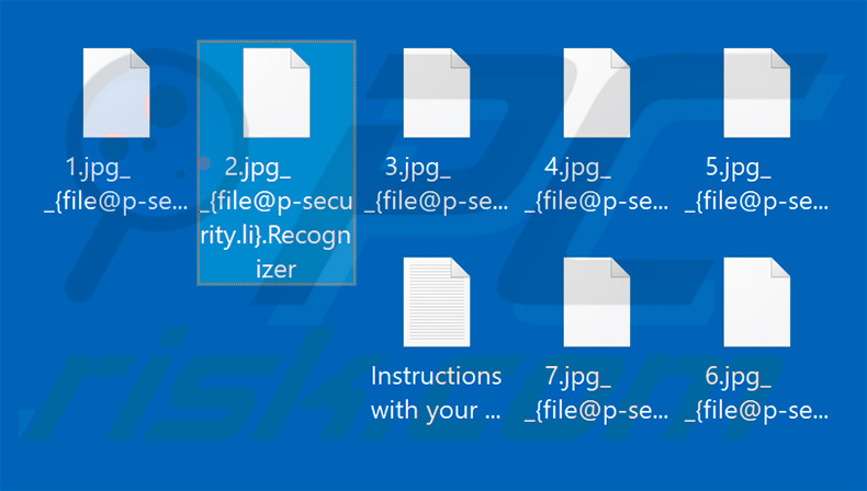 Files encrypted by Recognizer