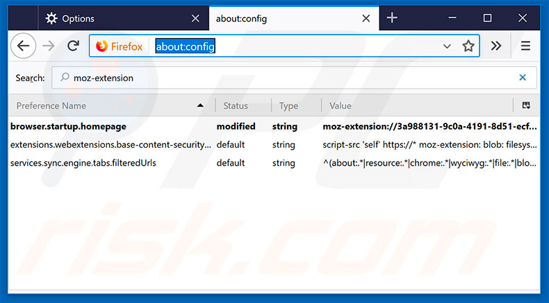 Removing search.searchjsmmbn.com from Mozilla Firefox default search engine