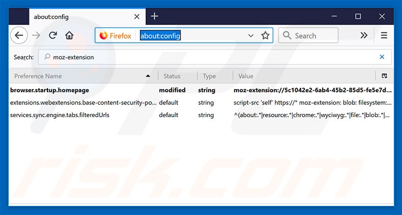 Removing search.searchtmp.com from Mozilla Firefox default search engine