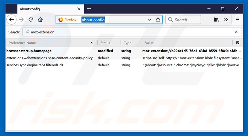 Removing hp.myway.com from Mozilla Firefox default search engine