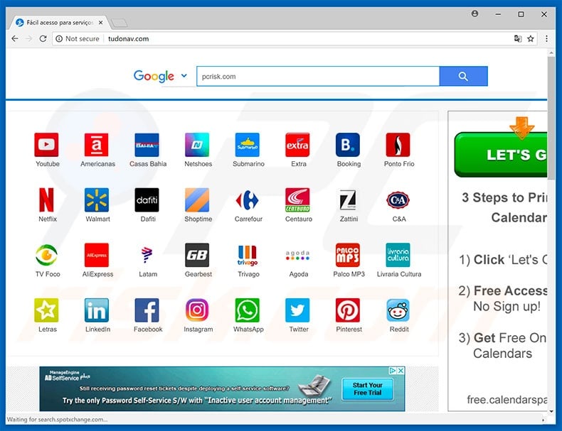 tudonav.com browser hijacker