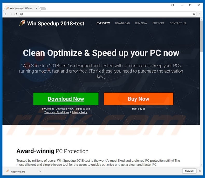 Win Speedup 2018 unwanted application