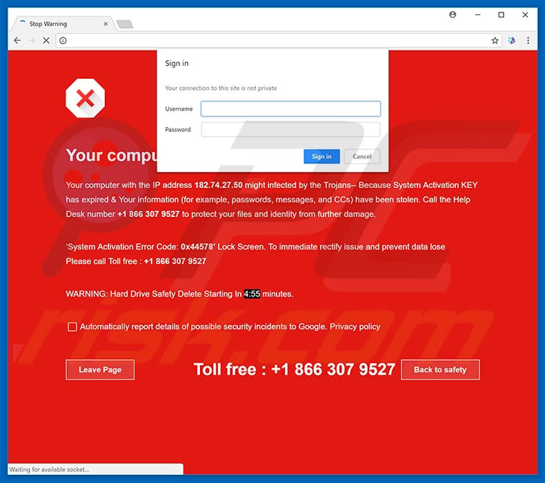 Your Computer Might Be Infected By Trojans scam