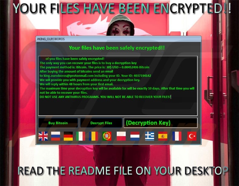 KING OUROBOROS ransomware