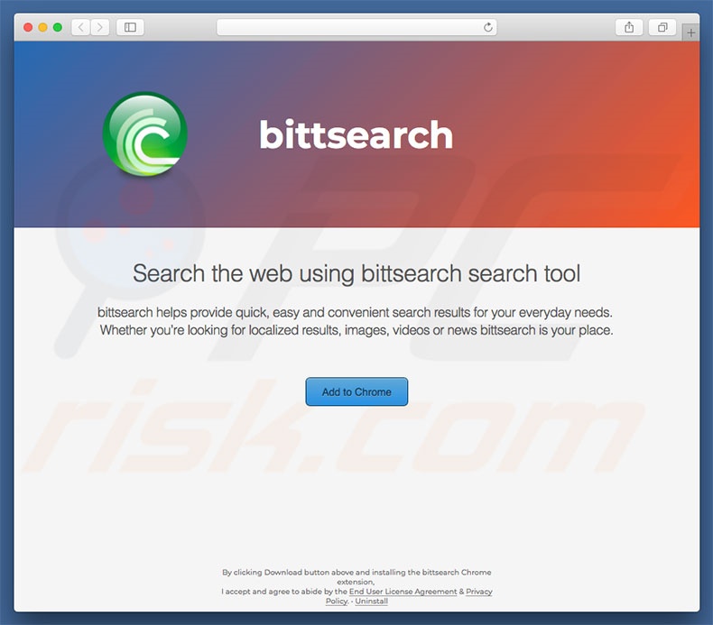 Dubious website used to promote search.bittsearch.com