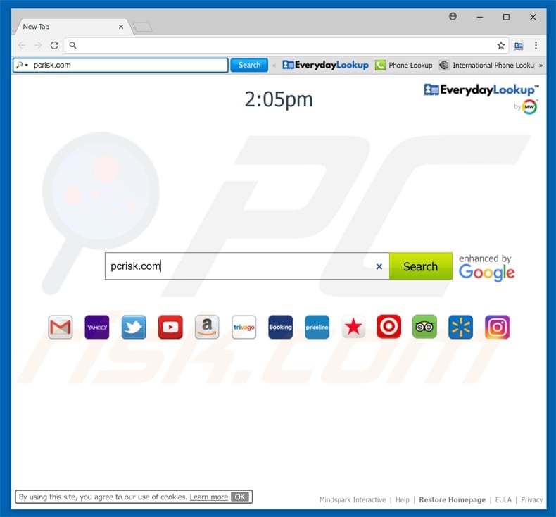 everydaylookup toolbar homepage