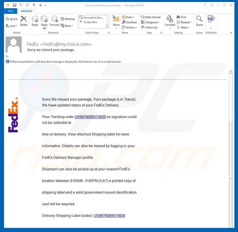Is that text message about your FedEx package really a scam?