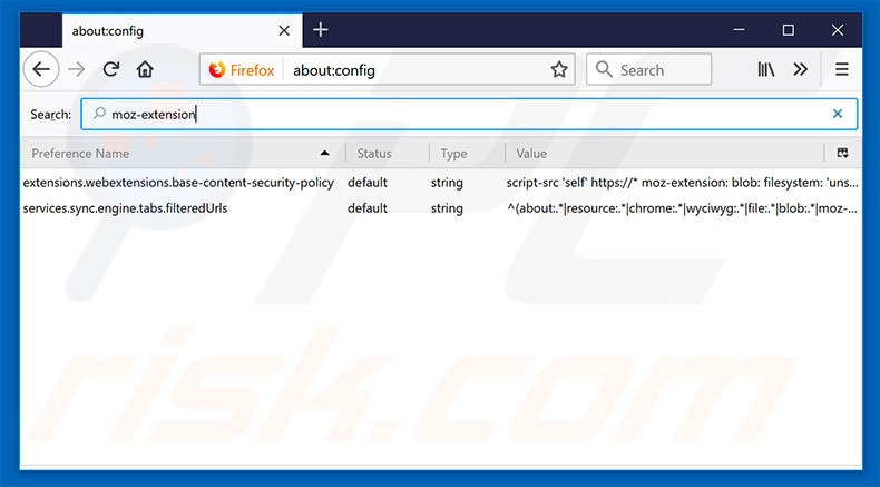 Removing finddirections.co from Mozilla Firefox default search engine