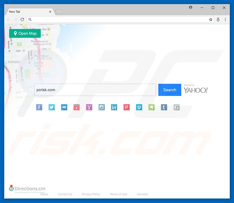 finddirections.co browser hijacker