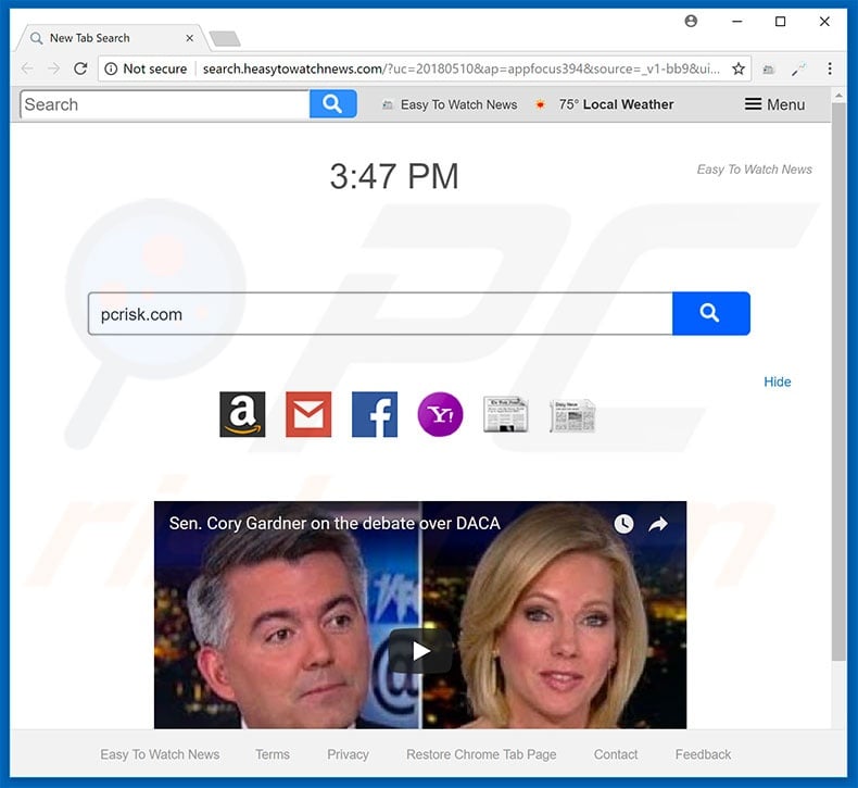 search.heasytowatchnews.com browser hijacker