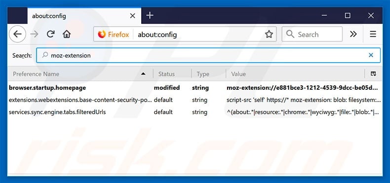 Removing search.hfreeforms.co from Mozilla Firefox default search engine