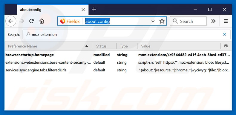 Removing search.hfreeliveradio.co from Mozilla Firefox default search engine