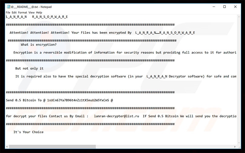 LanRan decrypt instructions