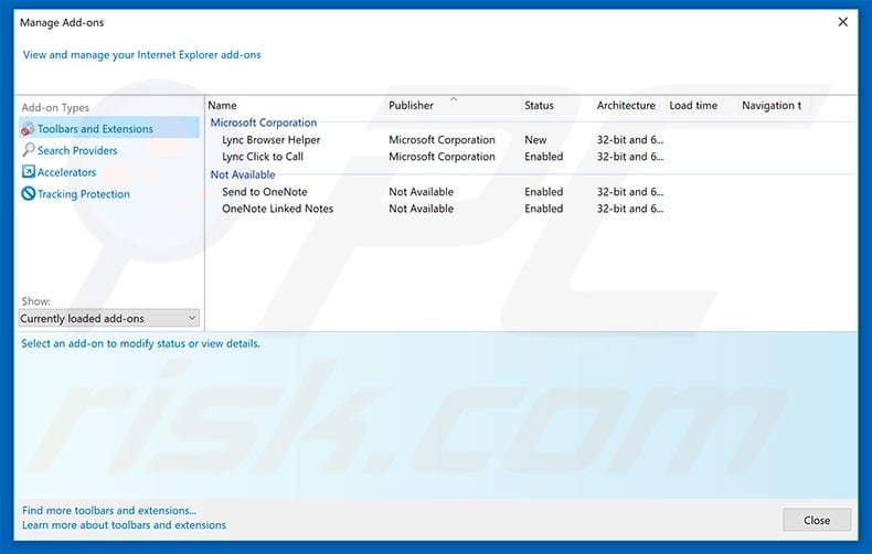 Removing search.momentumlite.com related Internet Explorer extensions