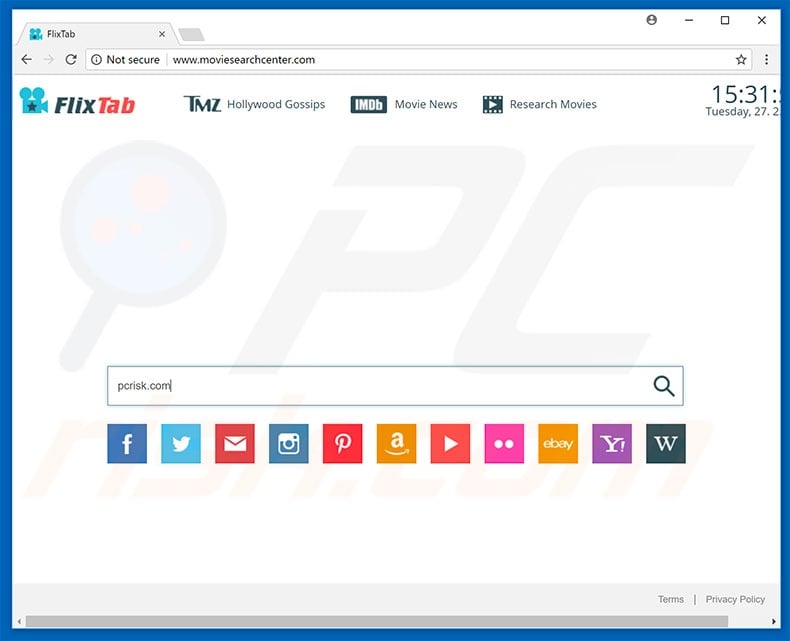 moviesearchcenter.com browser hijacker