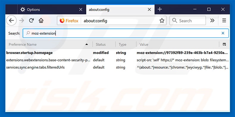 Removing search.searchpcst2.com from Mozilla Firefox default search engine