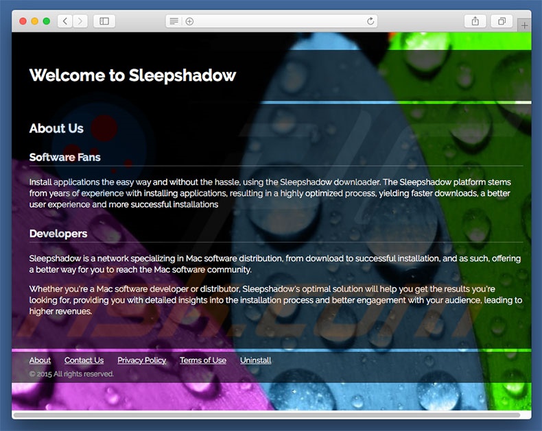 Dubious website used to promote search.sleepshadow.com