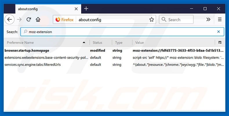 Removing search.thenewssource.co from Mozilla Firefox default search engine