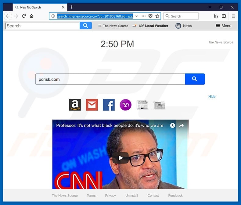 search.thenewssource.co browser hijacker
