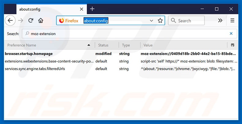 Removing search.youreasyemailsh.com from Mozilla Firefox default search engine