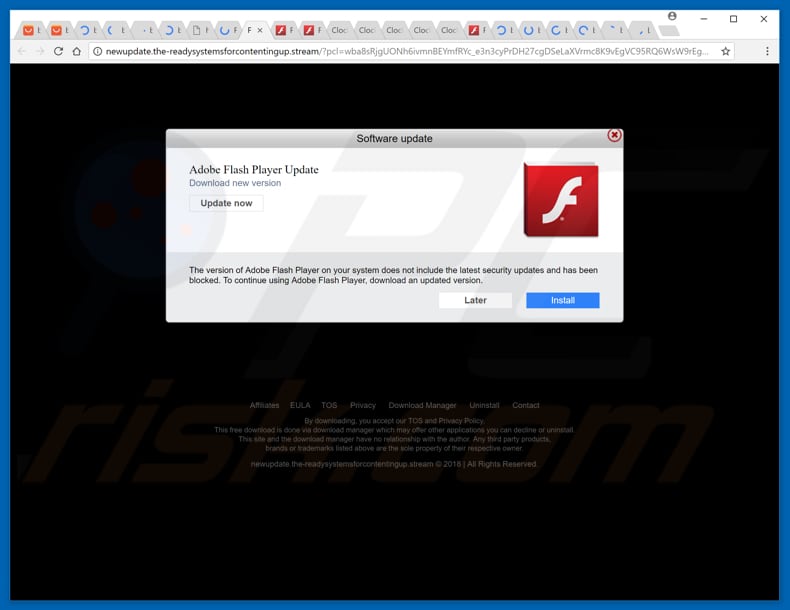 adware-that-generates-cgkreality pop-ups gets installed through fake flash players