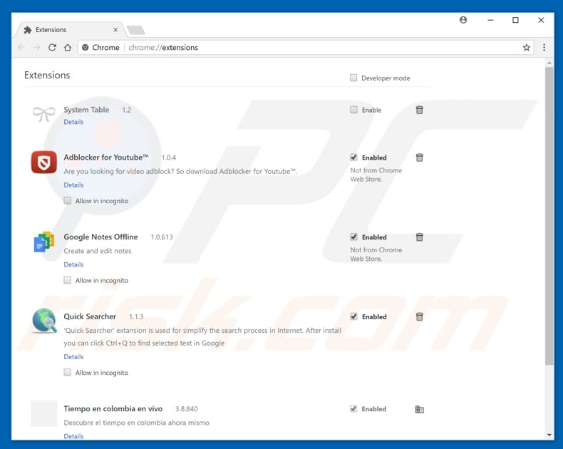 Removing digitalmerkat.com ads from Google Chrome step 2