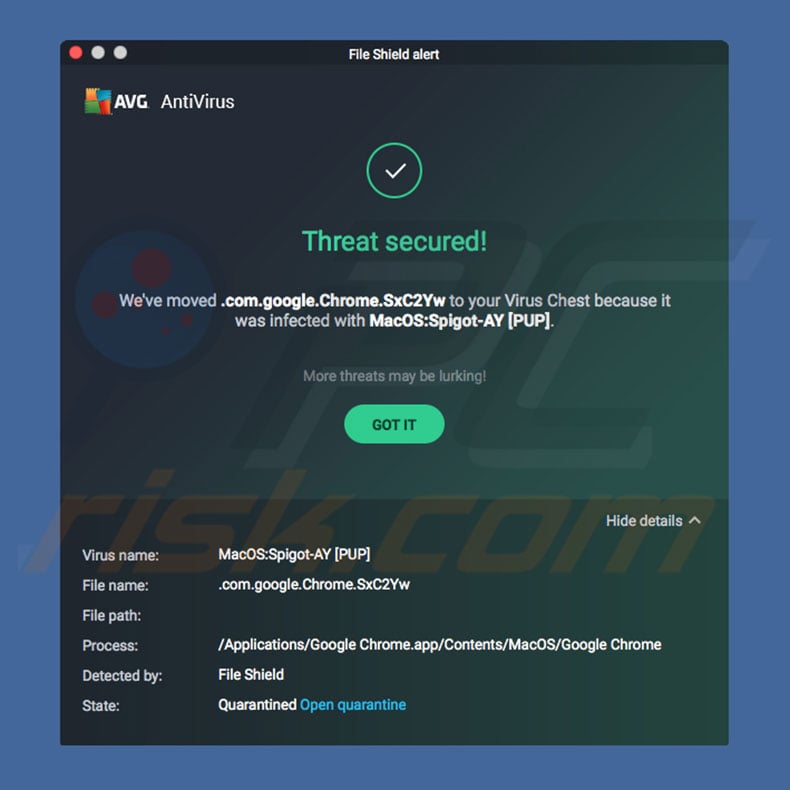 MacOS:Spigot-AY scam