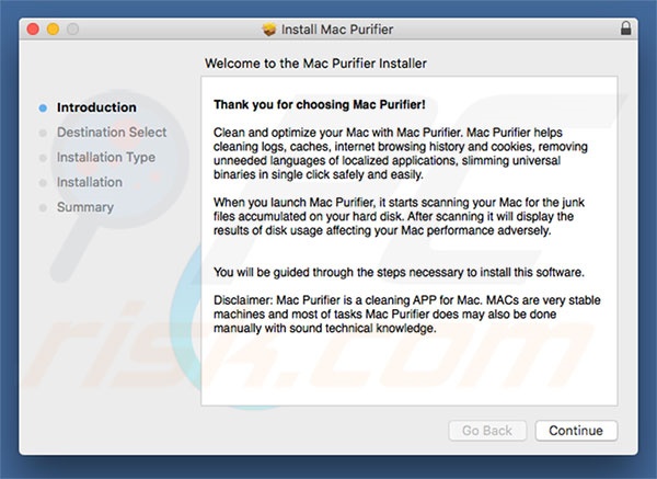 Official Mac Purifier installer