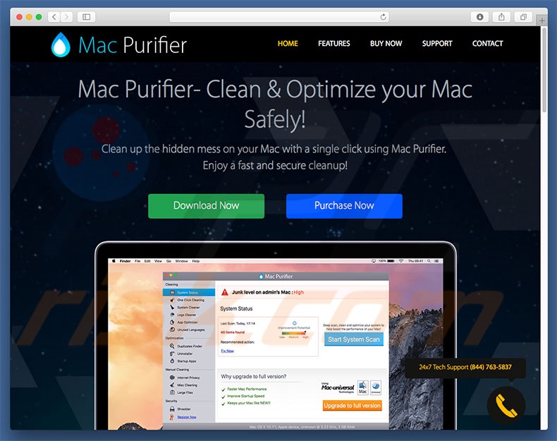 Official Mac Purifier website