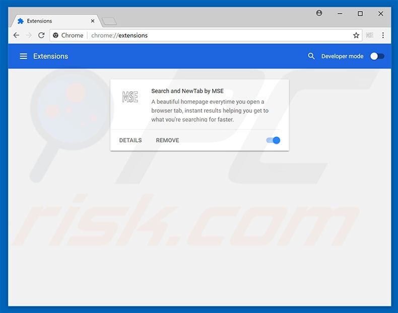 Removing search.mysearchexperience.com related Google Chrome extensions