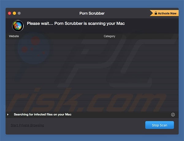 Porn Scrubber potentially unwanted application