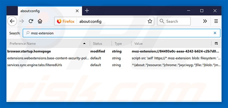 Removing search.searchgmfs1.com from Mozilla Firefox default search engine