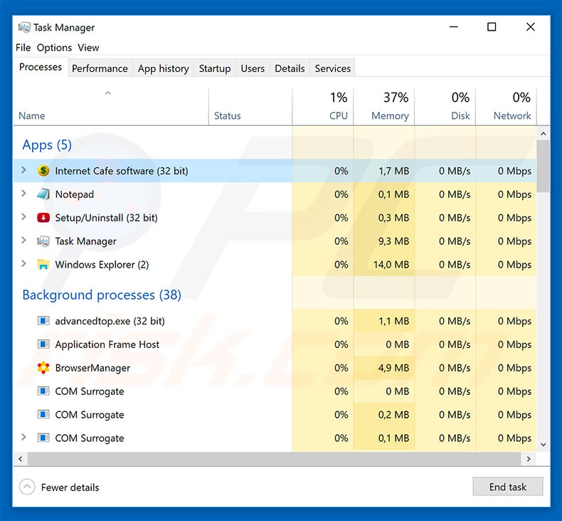 Trojan BtcMine malware