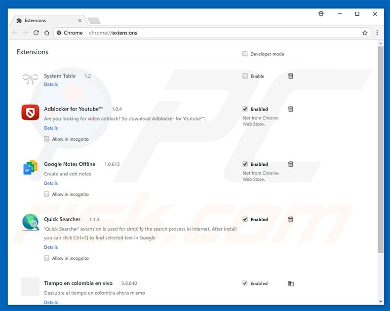 Removing videojosmooth.com ads from Google Chrome step 2