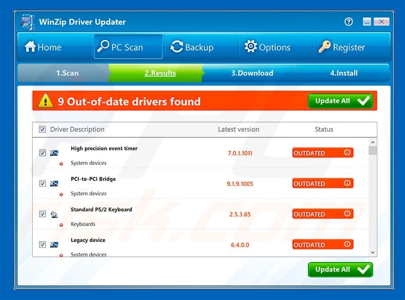 is winzip driver update free