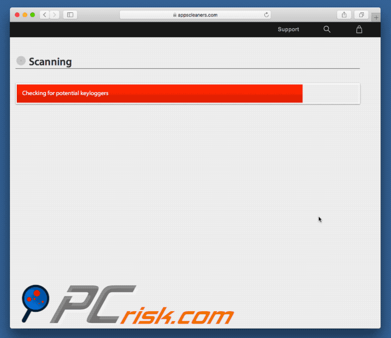 Appearance of WARNING WITHOUT ANTIVIRUS, YOUR SYSTEM IS AT HIGH RISK scam (GIF)